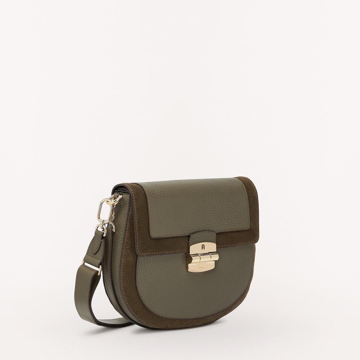 Furla Club 2 Tasker Tilbud - Crossbody Dame Grøn VYW794612